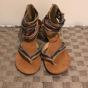 Strappy Multi Colored Sandals